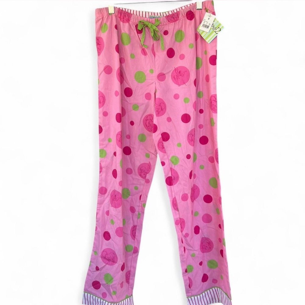 Disney Vintage Tinkerbell Polka Dot Pajama Pants Size S